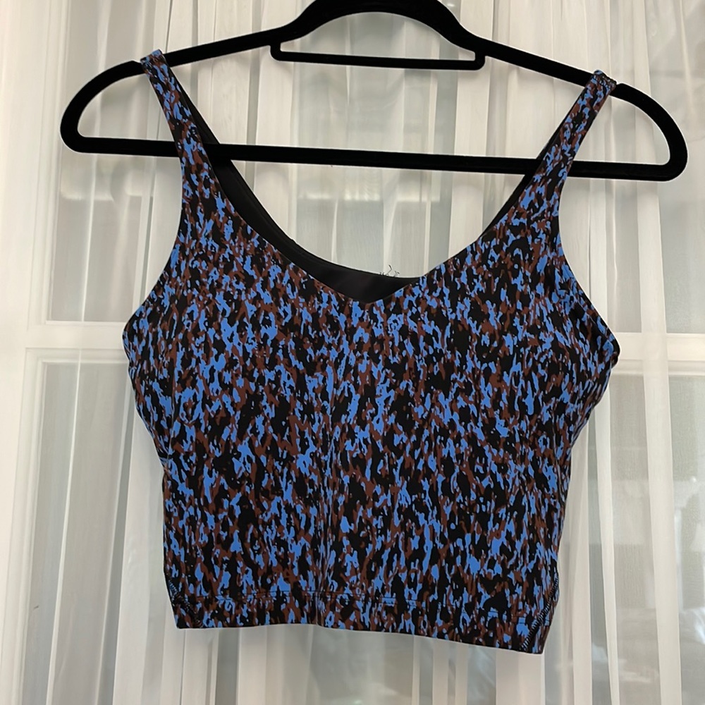 Lululemon cropped align tank - size 8 - Blue Nile multi